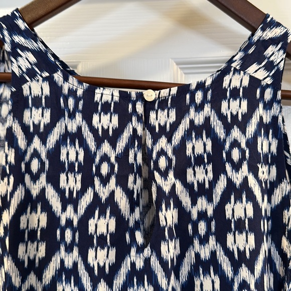 Old Navy tank blouse XL navy/white - Picture 2 of 5